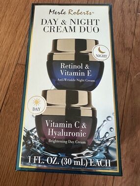 Merle Roberts Day & Night Cream Duo - Retinol & Vitamin C NEW